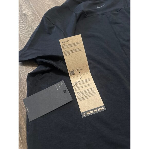 New Nike Women's One Relaxed Dri-Fit Short-Sleeve Top S loose oversize fit black - Picture 6 of 11